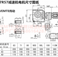 SA97R57Y0.12KW立式蝸輪蝸桿減速機(jī)型號(hào)