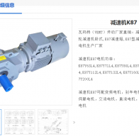 K87DRE100M4/BE5/HR/TF/IS減速電機(jī)型號解析