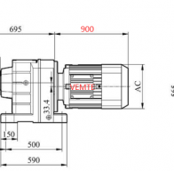 90KW電機配R147減速機的型號有哪些？