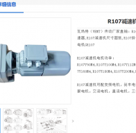 R107-47.63-7.5kw/4P-M1-0°減速電機型號解析