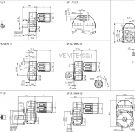 FC127 FCAF127 FCF127 FCA127減速機(jī)電機(jī)型號及尺寸圖紙