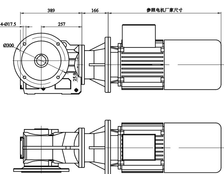 GKAF87-YEJ160M-4-11KW減速電機.png