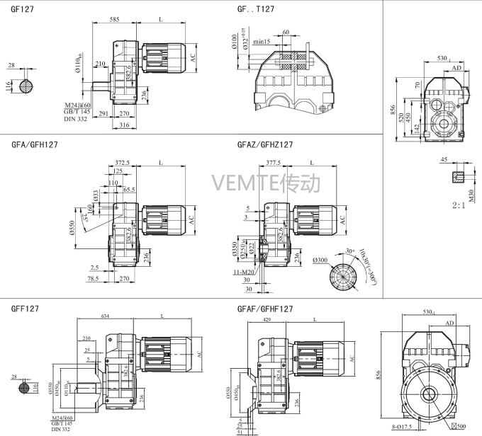 FC127減速機(jī),FCAF127減速箱,FCF127減速器,FCA127減速電機(jī).png